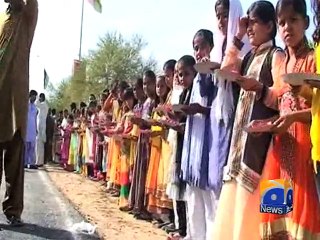 Protocol Of Asif Zardari In Thar-Geo Reports-07 Jan 2015
