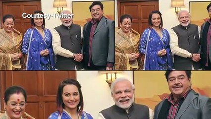 Watch Sonakshi Sinha meets PM Narendra Modi