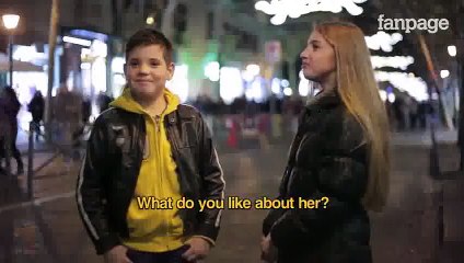 What happens when you put a boy in front of a girl and ask him to slap her!