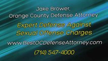 Defense Attorney Jake Brower’s experience and knowledge can reduce or drop sex offense charges.