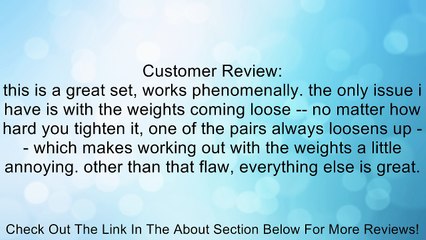 One Pair of Adjustable Dumbbells Cast Iron Total 105 Lbs (2 X 52.5 Lbs) Review