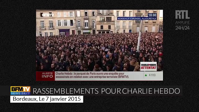 Fusillade à Charlie Hebdo : les français témoignent leur soutient dans la rue