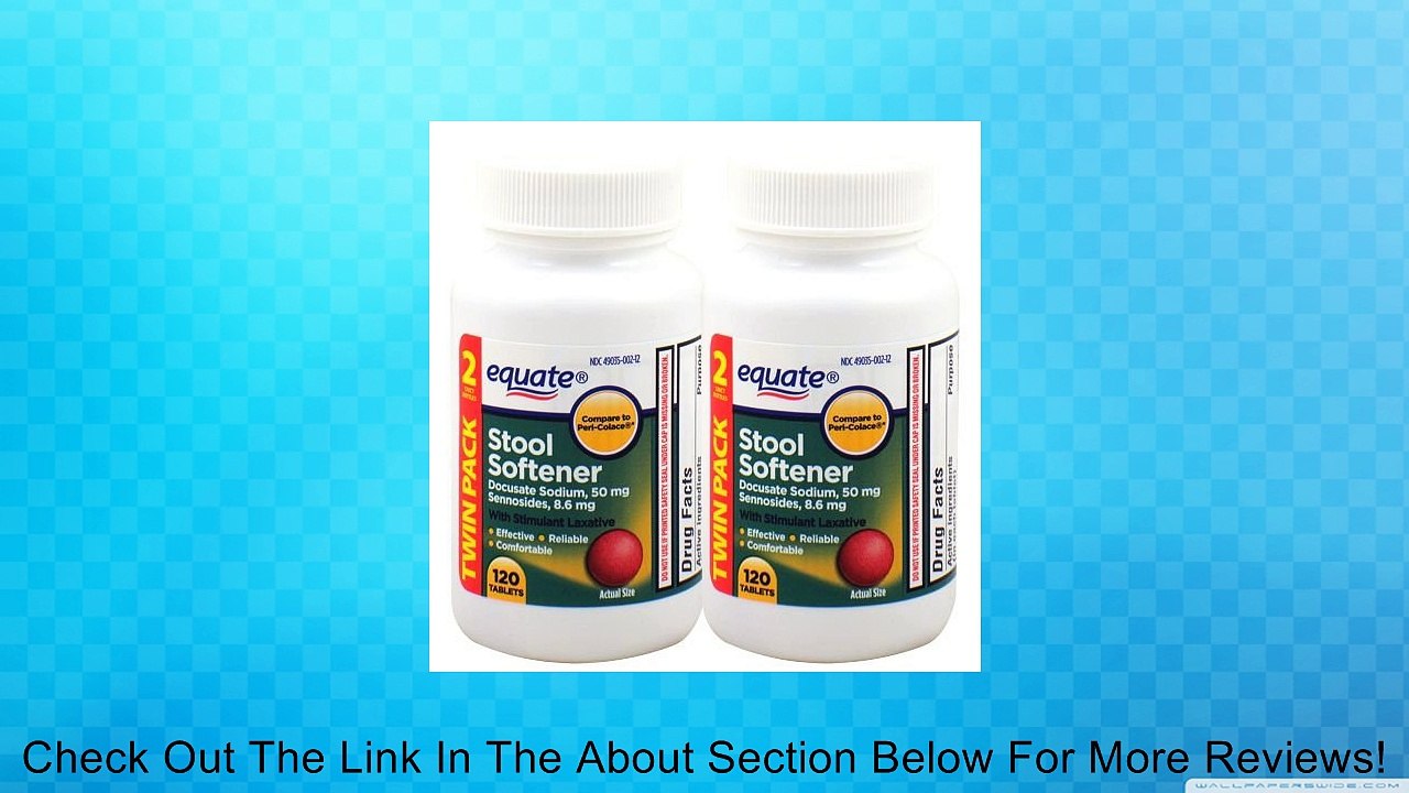 Equate - Stool Softener with Stimulant Laxative, 240 Tablets (Compare to Peri-Colace) Review