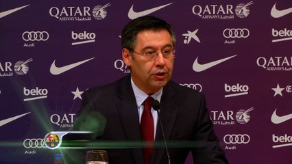 Bartomeu: "Hemos decidido convocar elecciones"