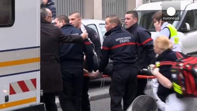 Twelve dead as terrorists attack the offices of French satirical magazine Charlie Hebdo