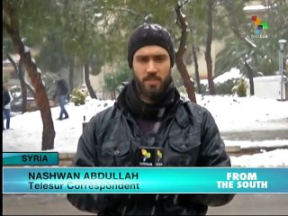 Snowstorm causes loss of life  in Syria