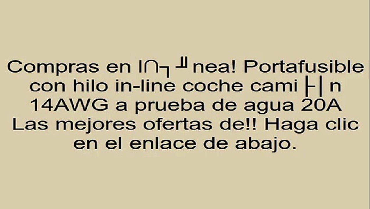 Portafusible con hilo in-line coche camión 14AWG a prueba de agua 20A opiniones