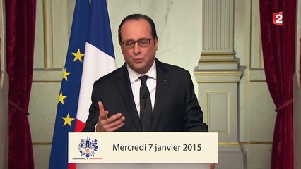 "Charlie Hebdo" : "La liberté sera toujours plus forte que la barbarie", lance Hollande