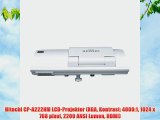 Hitachi CP-A222NM LCD-Projektor (XGA Kontrast: 4000:1 1024 x 768 pixel 2200 ANSI Lumen HDMI)
