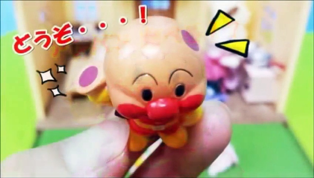 アンパンマン アニメ♥おもちゃ シルバニアファミリーでバイキンマンと めいけんチーズが遊ぶ anpanman Sylvanian Families cartoon