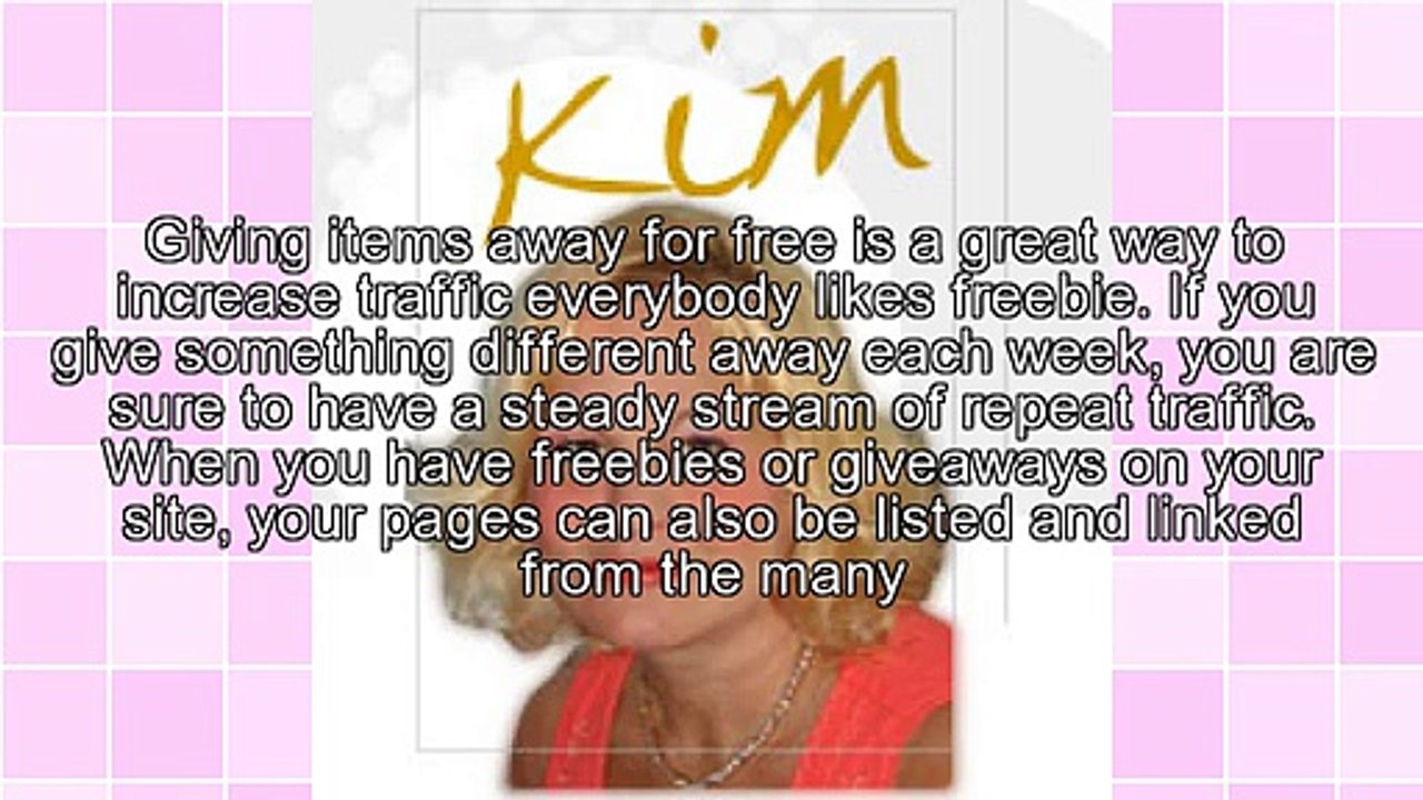 Give Away Free Items To Attract Traffic