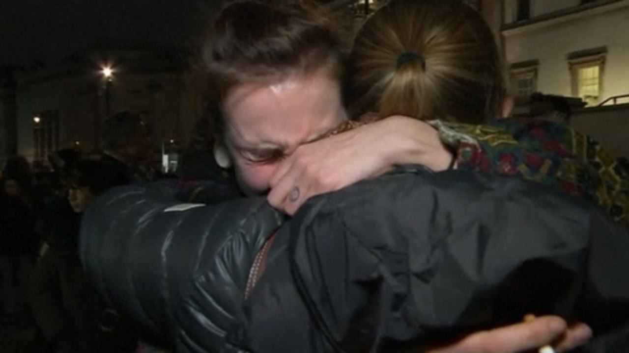As French police close in on the identity of the Paris attackers, Londoners hold vigil