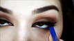 Bronze eyes with Arabic liner makeup