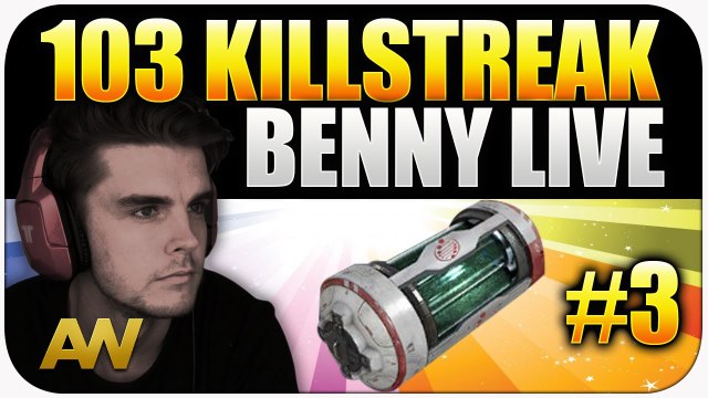 CoD AW: 103 KILLSTREAK + DNA Bomb Best Scorestreaks Benny Live #3 (Advanced Warfare Multiplayer)