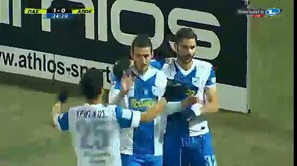 PAS Giannina 1 - 0 Apollon Kalamarias Goal E. Giakos Greece Cup 07.01.2015