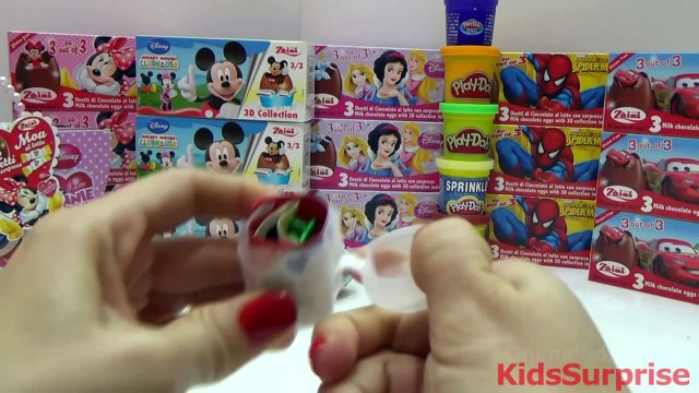 Surprise Eggs Mickey Mouse Spongebob Disney Princess Minnie Mouse Toys