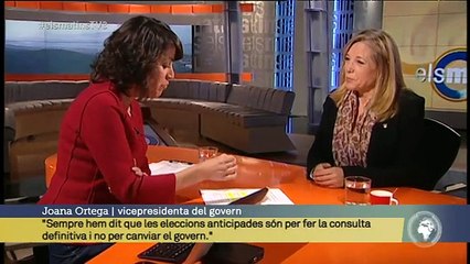 TV3 - Els Matins - Joana Ortega: "No pot haver-hi una negativa continua per part d'ERC"