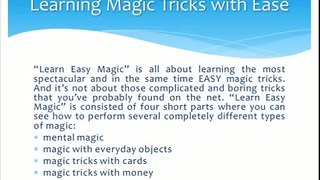 Learning Magic Tricks with Ease - Learn Easy Magic
