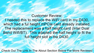 Half to Full Height Mini PCI Express(PCI-E) Card Bracket Adapter Review