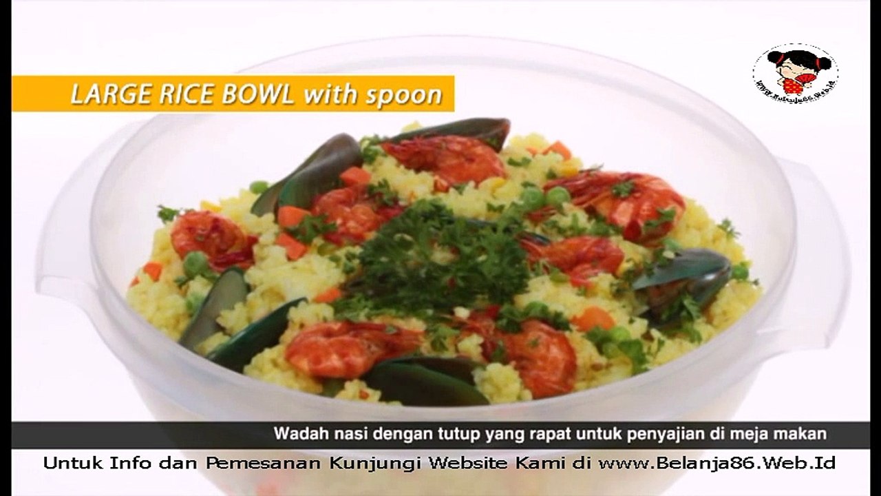 LargeRiceBowlWithSpoon-Tupperware-Belanja86