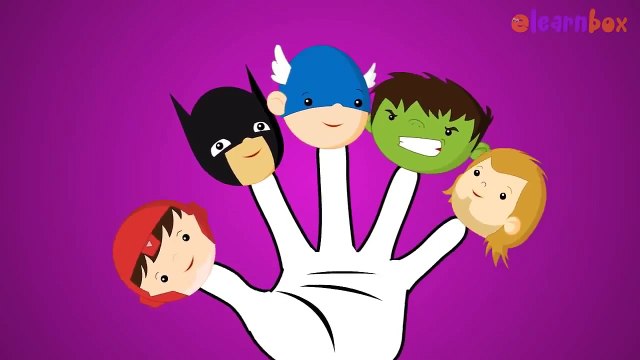 Super Heroes and Friends Finger Family Rhymes | Cartoon Finger Family Rhymes Children Rhymes
