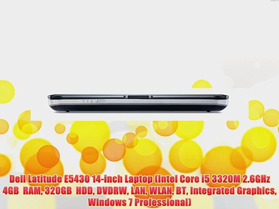 Dell Latitude E5430 14-inch Laptop (Intel Core i5 3320M 2.6GHz 4GB  RAM 320GB  HDD DVDRW LAN