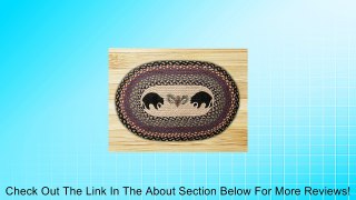 Oval Braided Rug Area Carpet Mat 20 x 30 Black Bears Review