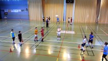 Entrainement salle u 15 maitrise jeu de tete