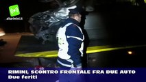 Scontro frontale tra due auto sulla Statale Adriatica, due feriti