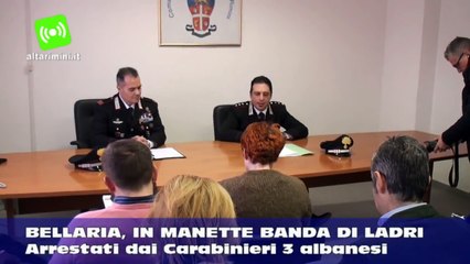 Bellaria Igea Marina, banda di ladri arrestata in flagranza dai carabinieri di Rimini