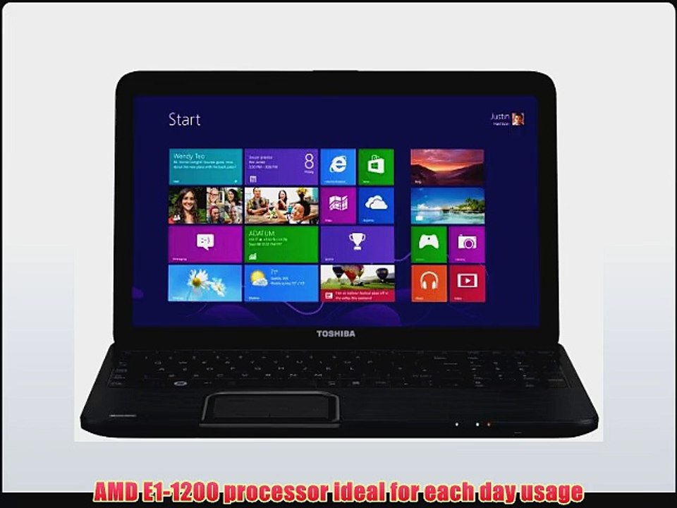 Toshiba Satellite C850D-11K 15.6-inch Laptop (AMD E1-1200 1.40 GHz 4 GB RAM 500 GB HDD Windows