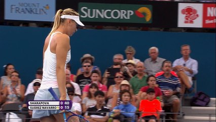 Sharapova sweeps past Suarez Navarro