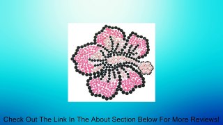 Pink Hibiscus Flower Crystal Rhinestone Removable Decal Sticker Review