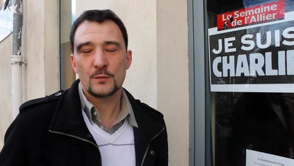 Attentats : tous les commerçants de Moulins aux couleurs de Charlie