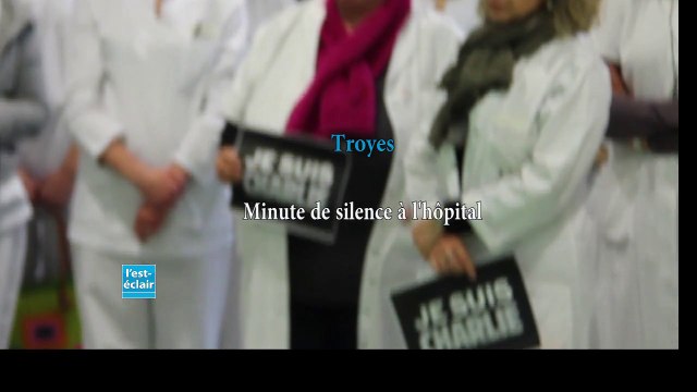 Minute de silence à l'hôpital de Troyes