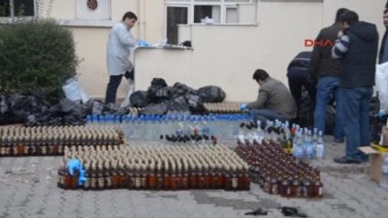 Aadana 10 Bin Şişe Sahte İçki Ele Geçirildi