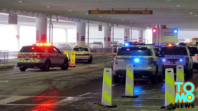 Ohio airport shooting - knife-wielding man was shot and killed by airport police.