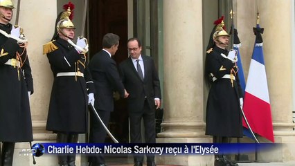Charlie Hebdo: Nicolas Sarkozy reçu à l'Elysée