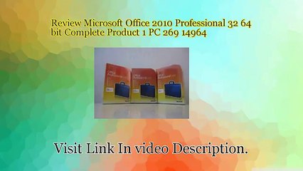 Cheap Microsoft Office 2010 Professional 32 64 bit Complete Product 1 PC 269 14964