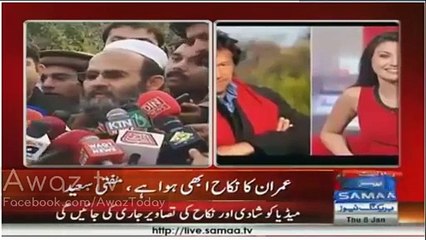 Mufti Saeed Talks to Media on behalf of Imran Khan