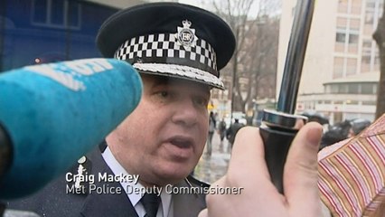 Charlie Hebdo: UK police mark minute's silence for victims