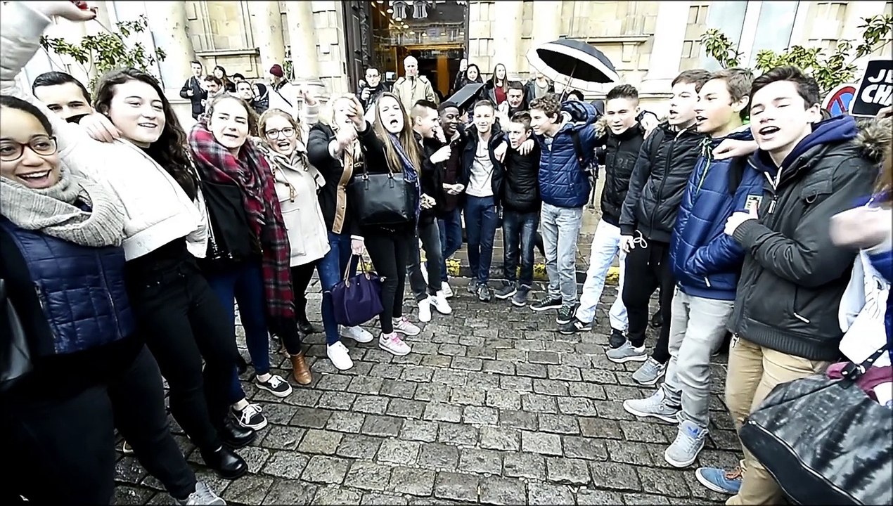 Les lycéens de Jean Jaurès mobilisés à Reims #jesuicharlie