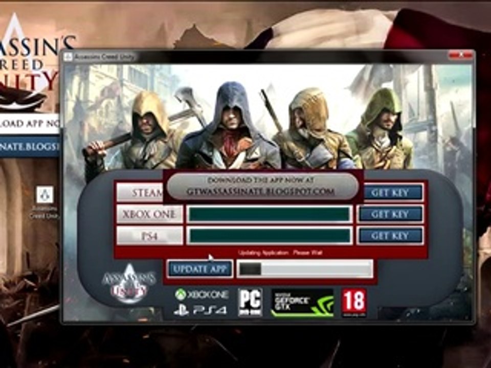 Assassins Creed Unity Free Steam Keys With Xbox one PS4 Codes Download Free