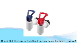 2 Pcs Red Blue White Plastic Water Dispenser Machine Faucet Tap Review