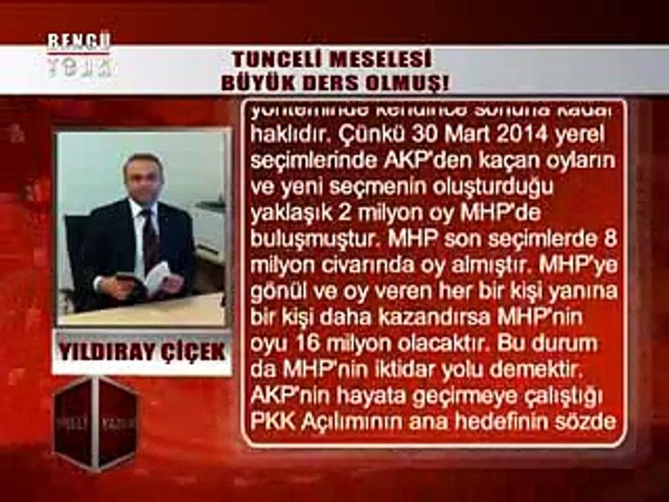 KÖŞELİ YAZILAR - YILDIRAY ÇİÇEK 08.01.2015