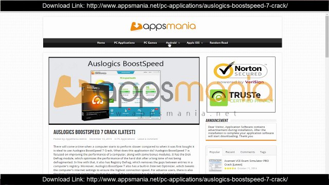 [Full] Auslogics BoostSpeed 7 Crack Full Version Free