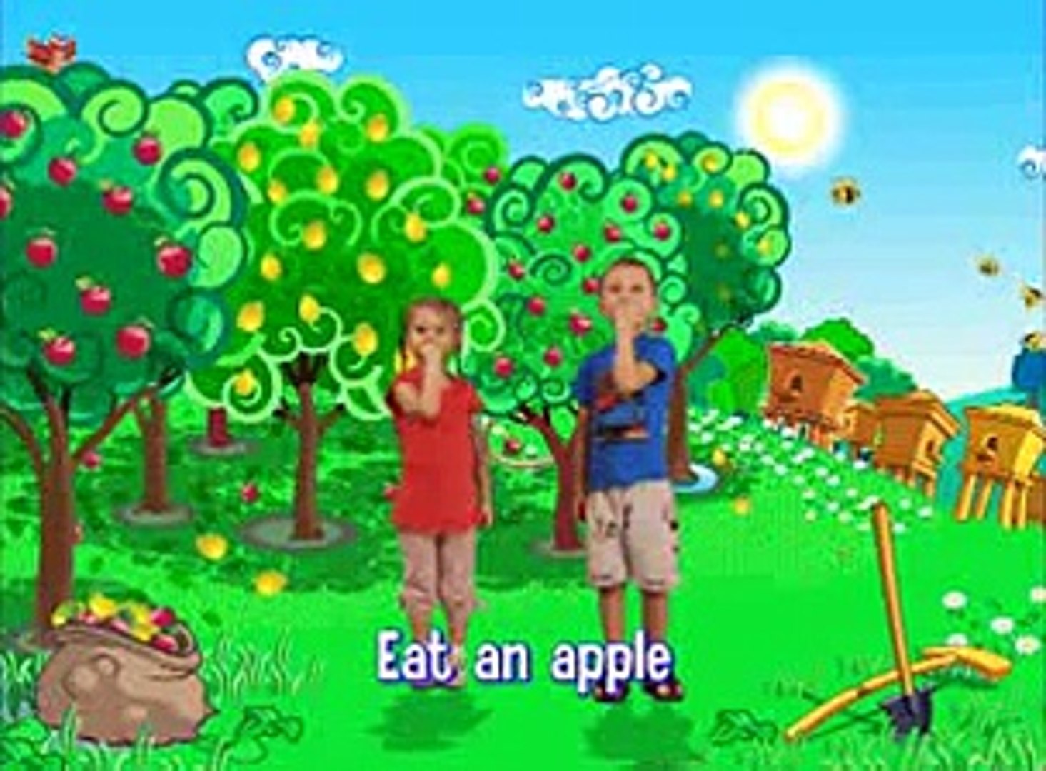 Eat an Apple   English Nursery Rhyme Song for Children