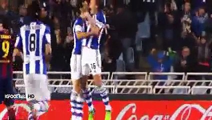 Neymar se rió con Messi tras el autogol de Jordi Alba- “Calienta” • FC Barcelona 2015