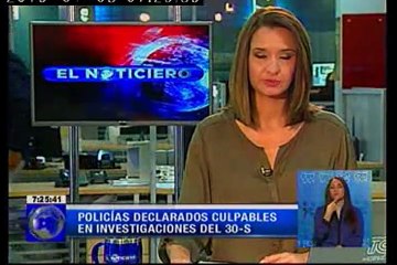 Policías declarados culpables en investigaciones del 30-S