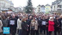 Minute de silence devant la mairie de Troyes